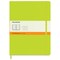Moleskine Classic Hardcover Notebook - Lemon Green, Ruled, 9-3/4" x 7-1/2"